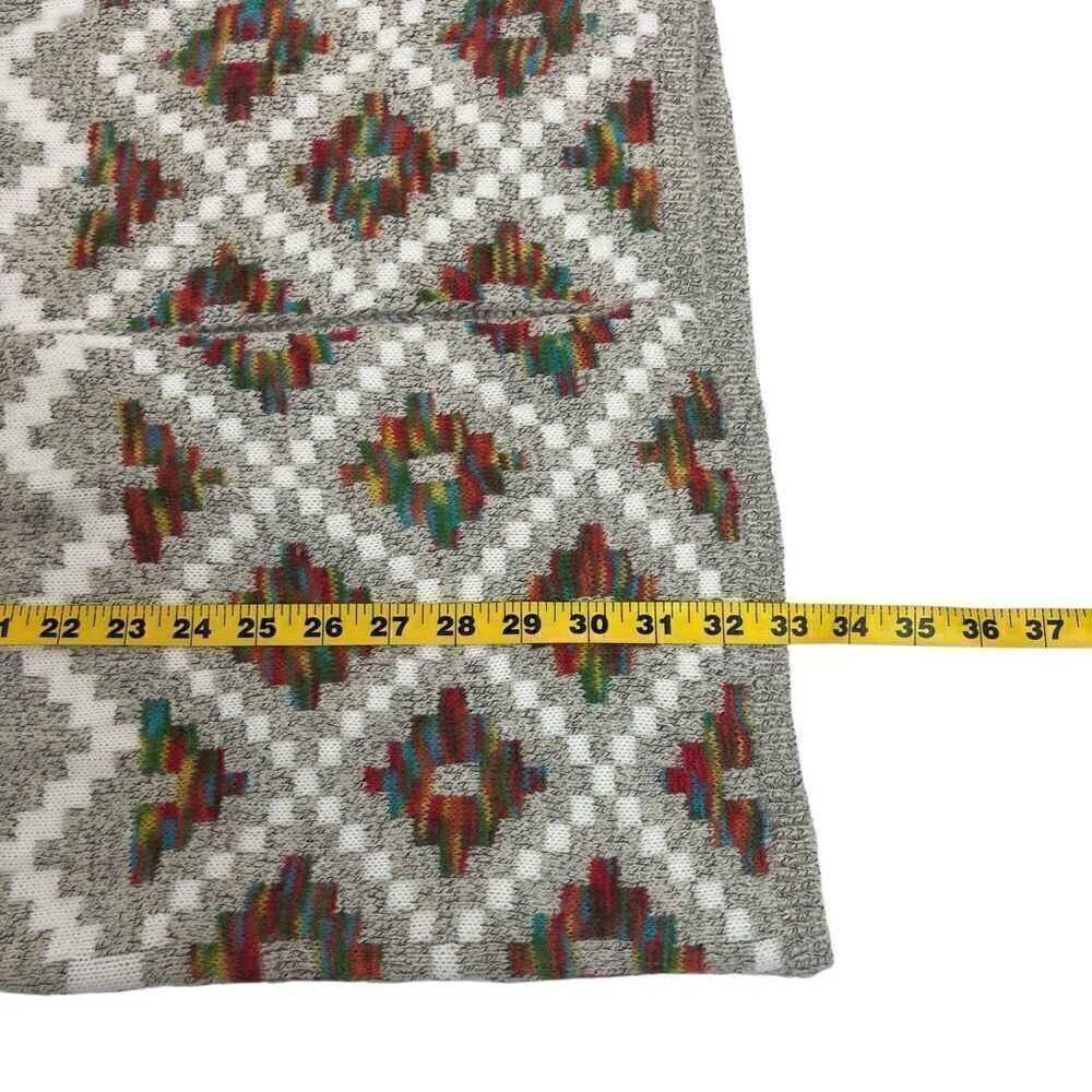 Dreamers By Debut Womens Geometric Open Front Cardigan Multicolor Size Medium - Picture 5 of 14